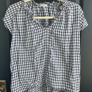 Rails gingham short sleeve shirt small